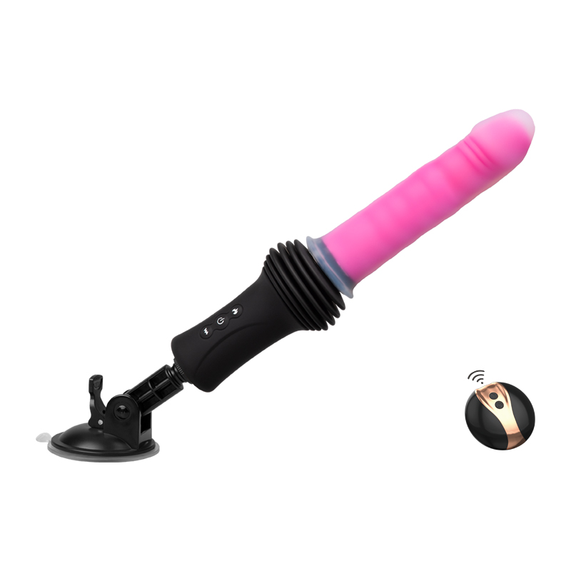 Vibrador de empuje ultralargo colorido